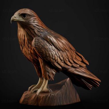 3D модель Buteo plagiatus (STL)